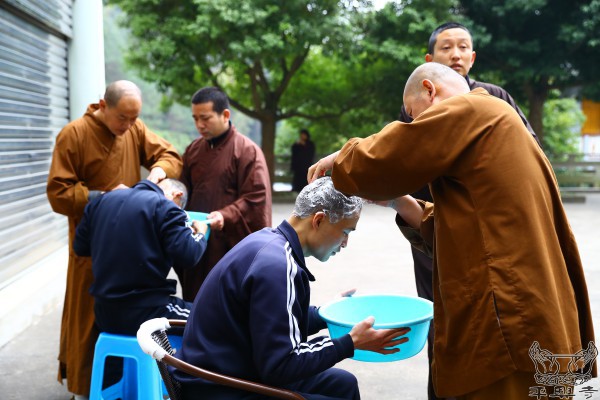丁酉腊八,十一位净人剃度出家